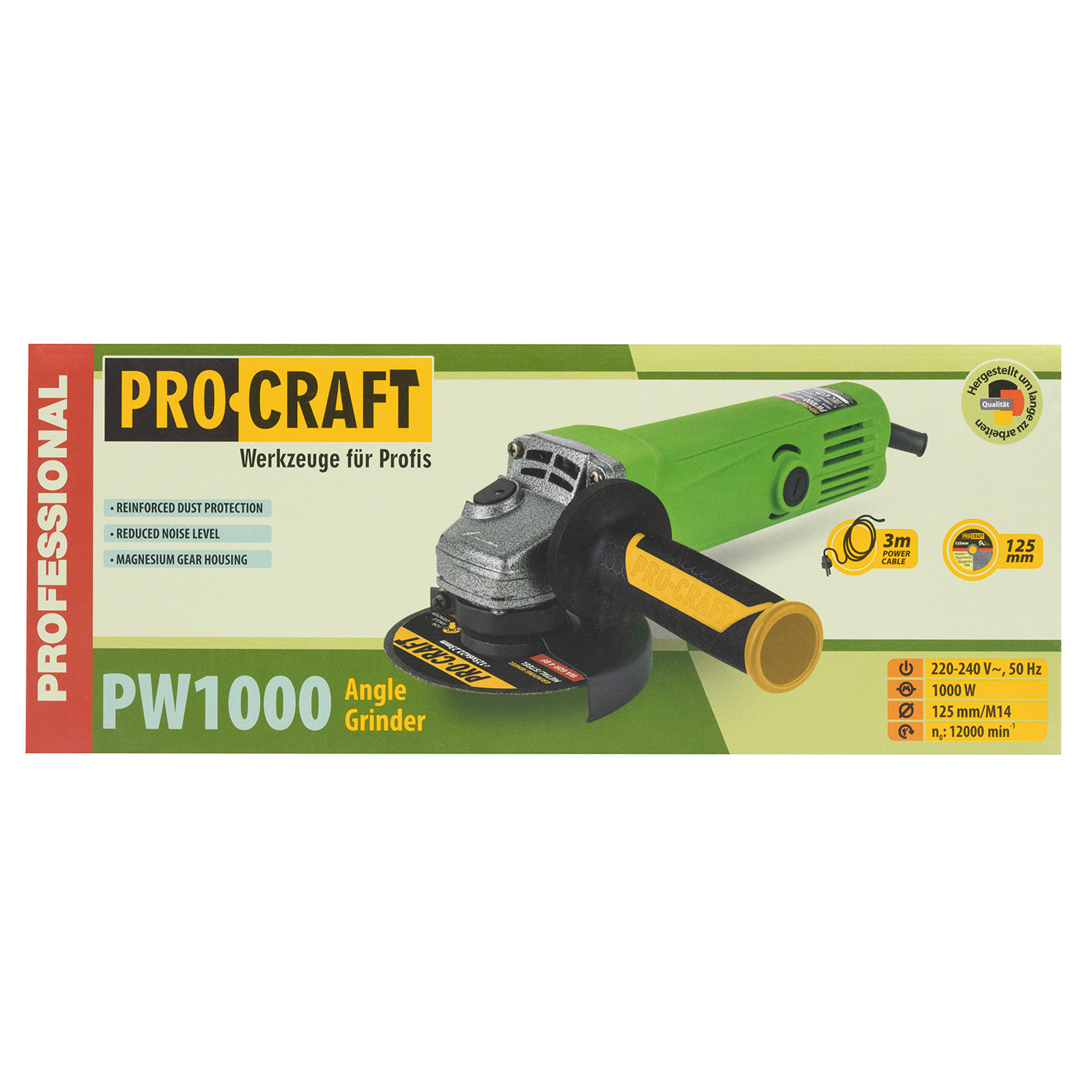 Кутошліфувальна машина Procraft PW1000 125 мм - 14