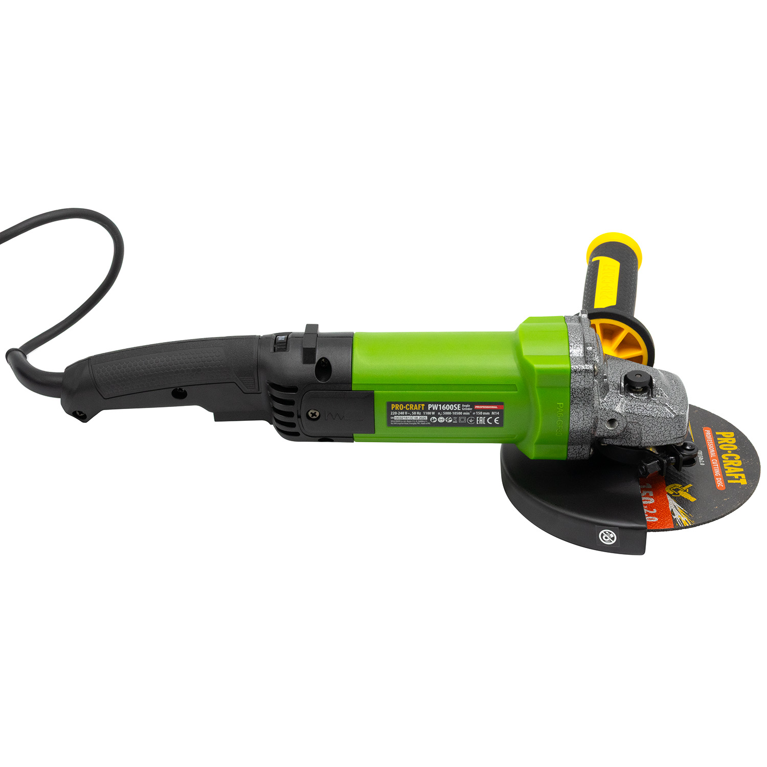 Кутошліфувальна машина Procraft PW1600SE 150 мм - 11