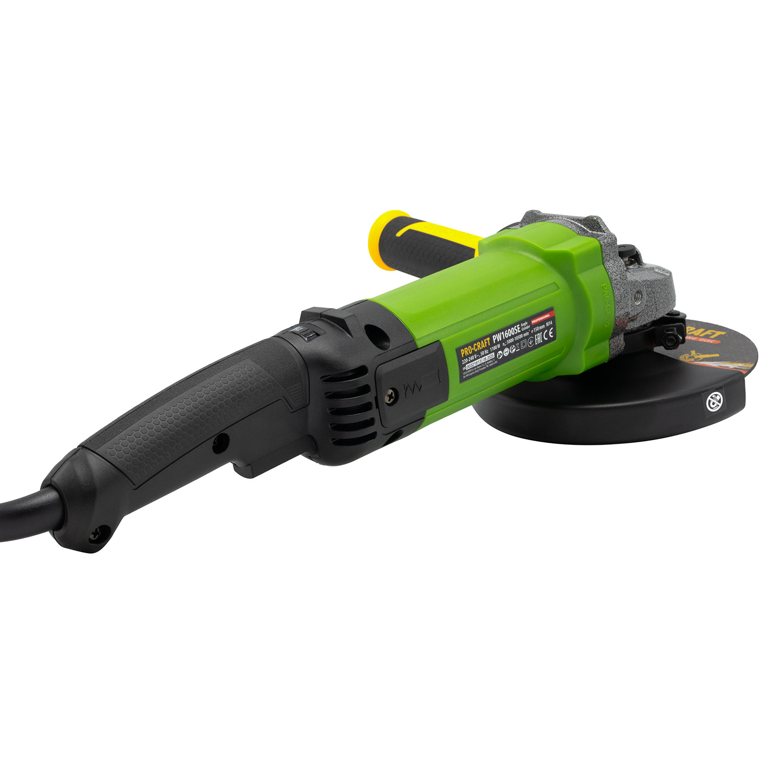 Кутошліфувальна машина Procraft PW1600SE 150 мм - 13