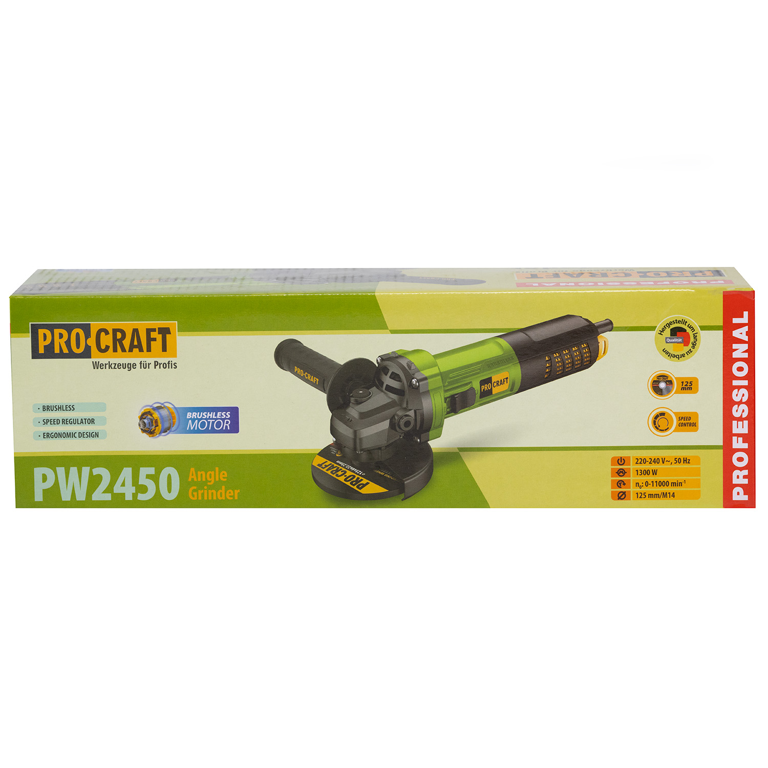 Кутошліфувальна машина безщіткова Procraft PW2450 125 мм - 17
