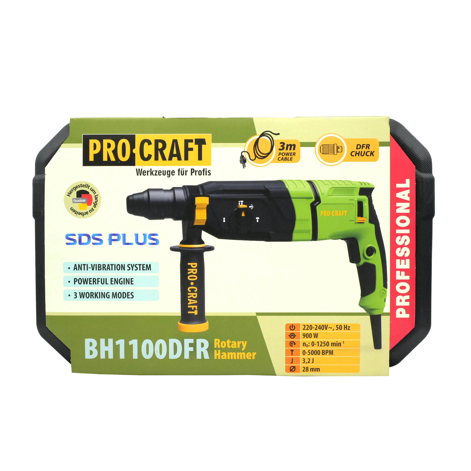 Перфоратор Procraft BH1100DFR - 15