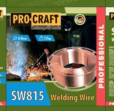 Зварювальний дріт Procraft SW815 0.8 мм 15 кг - 2