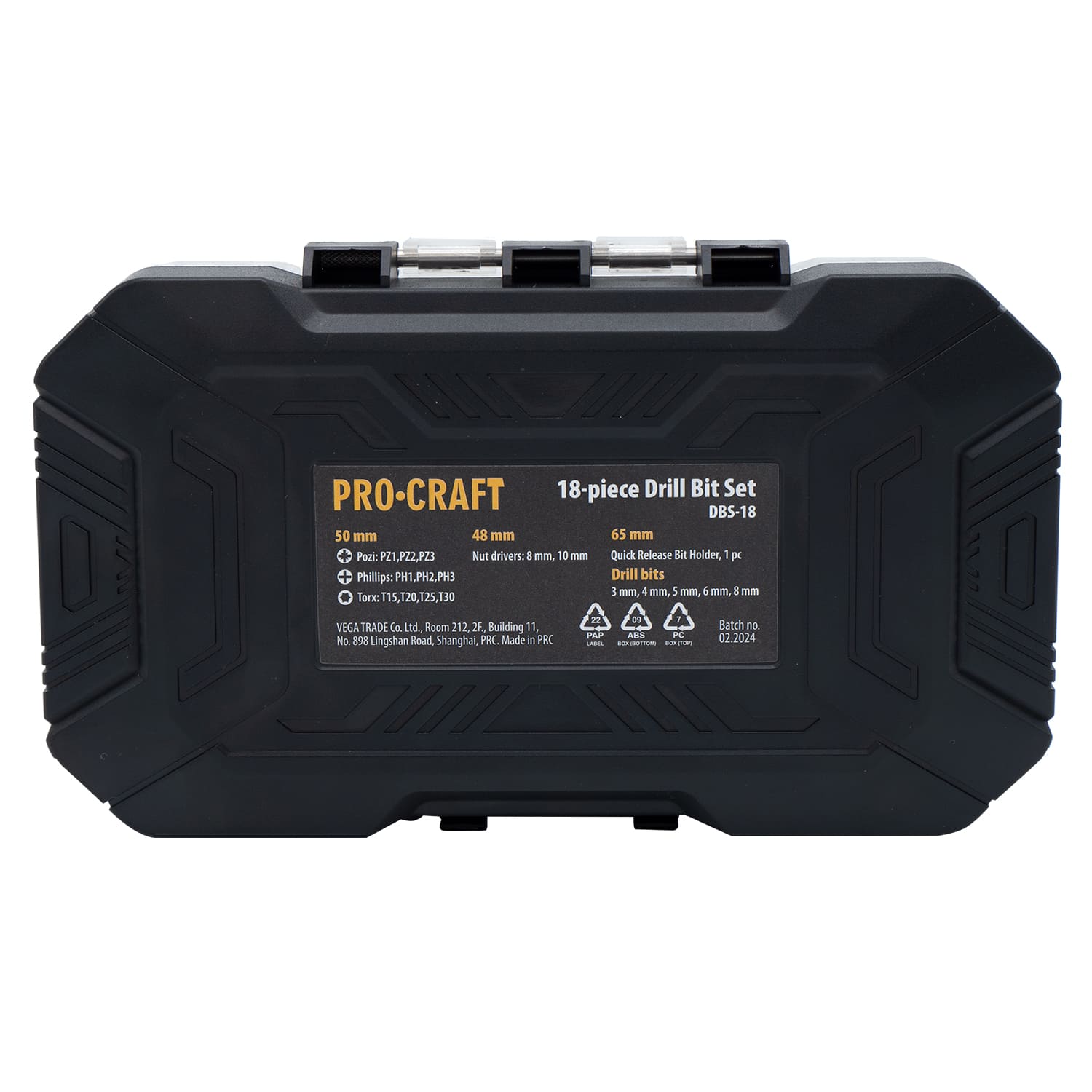 Набір свердл та біт Procraft DBS18